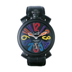 Gaga Milano Manuale 48mm Black PVD Watch